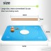 Silicone Rolling Mat And Wooden Pin Amytalk 15.7''19.6'' Non-Stick Silicone Pastry Mat And 11.8'' Wooden Rolling Pin Reusable Pastry Mat with Measurements Liner Heat Resistance Table Placemat Pad - B07FJM9N9K